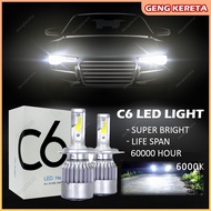 C6 LED Bulb Headlight H1 H3 H4 H7 H11 9005 9006 Motor Car Auto Head Lamp Fog Lamp 6500k White Light 