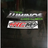 9NINE LOGO EMBLEM STICKER 9CM 9 CM HID LEDLuminos