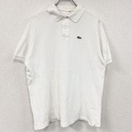 LACOSTE短袖 polo 衫，白色，古著。