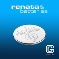 RENATA CR2016.SC / CR2016 / BR2016 MFR LITHIUM ORIGINAL SWISS MADE WATCH BATTERY