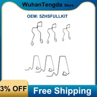 5ZHSFULLKIT 6Pcs Headlamp Headlight Dip Dipped Beam Head Lamp Bulb Retaining Spring Clip Clamp Buckl