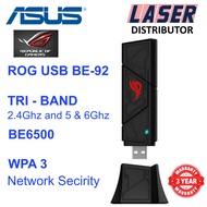 ASUS ROG USB-BE92 Tri-band BE6500 WiFi 7 USB Adapter,, support 4096-QAM, Multi-link operation (MLO)
