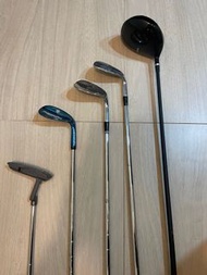 Set of golf clubs