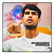 Carlos Alcaraz Tennis Picture​Stick​Wall​ pop art​ Photo Frame​​ Athletes Gift​​ Home Decoration