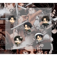 GANTUNGAN Attack on Titan Levi Ackerman Keychain - Keychain - Key Chain - Anime - Game - AOT