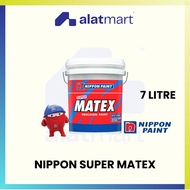Nippon Paint Super Matex 7 Liter | BS9102 / 15245 Maxi White | Cat Dalaman Putih Premium