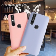 VIVO Case Vivo V15 1819 S1 V1831A V1831T Casing Soft TPU Phone Back Cover VIVO V 15 Plain Color Casi