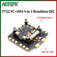 TEARCKEP F722 F7 Flight Controller FC 3-8S Lipo 5V/10V Dual BEC w 90A 4in1 BLheli_S ESC For RC 13inc