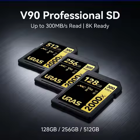 High Speed 2000x SD Memory Card 512GB 256GB 128GB 64GB UHS-II C10 U3 V90 SDXC Card Full HD 8K Video 