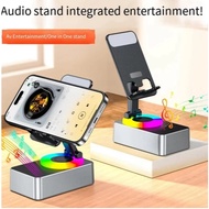 3-in-1 Stand Holder Bluetooth V5.3 Speaker Multifunctional Desktop Live Broadcast Stand Speaker Phon