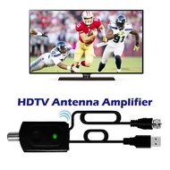 TV Antenna Amplifier Signal Boost Any TV Antenna Adapter with B Power Supply for HDTV High Gain Low Noise Up to 15 Miles