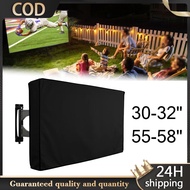 55-58inch Tv Waterproof Cover Tv Dust Protector Waterproof Tpe Fabric Outdoor Tv Cover