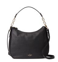 Mulberry Street Vivian Hobo Purse (Black), Medium