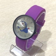 Jam Tangan Anak Anak Desain Dial Doraemon Lucu Strap Karet Rubber