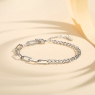 LM585 【COD】Gelang Wanita Dapat Disesuaikan Emas Stainless Steel Titanium Tadak Luntur