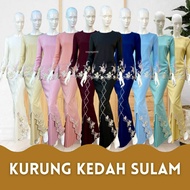 Sale Baju Kurung Kedah Sulam Moden Zulaika Baju raya Kurung Sulam Baju nikah bride tunang