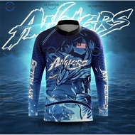 2026 HYS Hot Sale Fishing 3D Printed T-Shirt Men ANGLER Casual Outdoor Sports Fashion Round Neck Lon