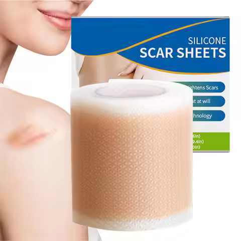 Self-Adhesive Silicone Scar Tape Scar Sheets Soft Silicone Reusable Scar Away Scar Tape Effective Sk