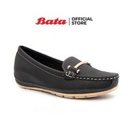 Bata LADIES'CASUAL MOCCASINE รองเท้าลำลองแฟชั่นหญิง แบบสวม สีดำ รหัส 6516232