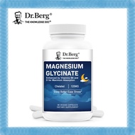 Dr. Berg's Magnesium Glycinate 120mg - Support Stress Fully Chelated Magnesium Glycinate 90 Veg Caps