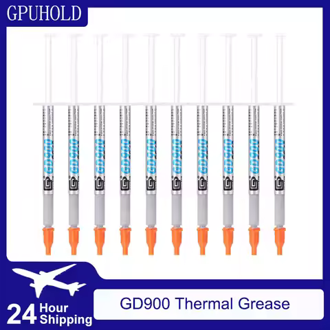 GPUHOLD 1pcs 10pcs GD900 CPU cooler Thermal Grease Paste CPU VGA LED LCD Cooling fan Heatsink For PC
