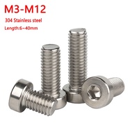 DIN7984 M3 M4 M5 M6 M8 M10 304 A2-70 stainless steel Hex Hexagon Socket Thin Low Short Profile Head Allen Cap Screw Bolt L=6-40mm