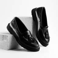 Nusa - KAPPA BLACK Sepatu Loafers Pria Acara Formal Shoes ORIGINAL