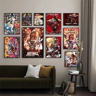 Penanda dan stiker anime Guilty Gear Baiken Dizzy untuk hiasan bilik DIY gaya kawaii di kafe