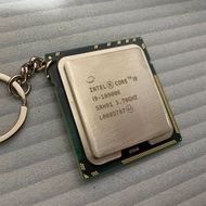 CPU Keychain Souvenir Engraving ROG In I9 10900k Creative Pendant for Science Geek Ornament Gccessor