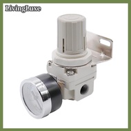LivingLuxe Bộ lọc khí nén điều chỉnh áp suất AR2000-02 Máy nén khí van giảm áp