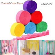 WEIYA Wedding Scrapbooking Ceremony Decoration Birthday Party Handmade Craft Streamer Roll Crepe Paper Crinkled Papers