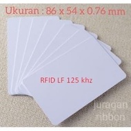 Rfid Lf 125 Khz Blank Inkjet ID Card