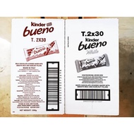 KINDER BUENO CHOCOLATE/WHITE CHOCOLATE 1Box X 30Packs