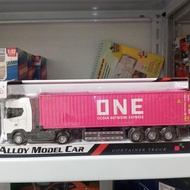 Diecast Truk Scania Container Mobil Truck kontainer one