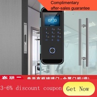 digital door lock Glass Door Fingerprint Lock Single Double Door Combination Lock KFC Door Electronic Smart Lock Automat