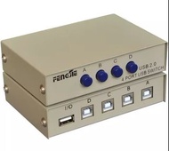 USB列印共用器切換器4電腦一印表機共用 PC PRINTER SWITCH