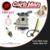 Carburetor Carb 11mm 31mm 2 Stroke Brush Cutter Grass Trimmer Mesin Rumput Pam Racun Sprayer TU26 TL