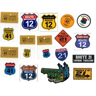 STICKER FRIDGE MAGNET ROUTE 41 PHATTHALUNG 21 LOPBURI 12 KHAO KHO ORIGINAL MERCHANDISE