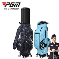 PGM QB182 Hard Shell Waterproof Golf Travel Bag 4 Wheels Telescopic Handle Trolley Case