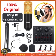 BM-800 Clarity Full Set Condenser Microphone BM-800 With Stand Karaoke Recording Clear Interview Str