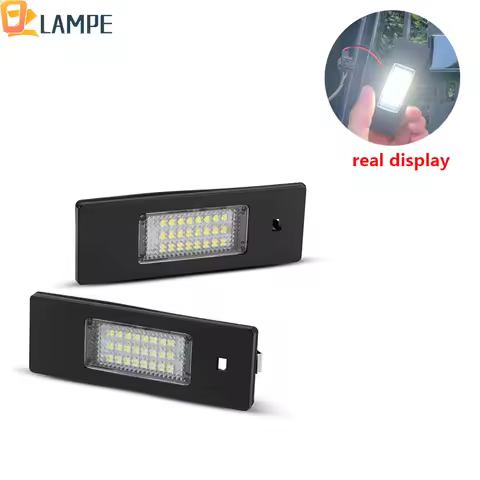 2pcs Error Free LED License Number Plate Light For BMW 1 Series E81/E87 2003-2013 6series E63&E64 20