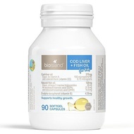 Bio Island Deep Sea Cod Liver Oil Children's Capsules (90 softgels) imported from Australia-d8kc732r