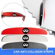 4pcs Rubber Car Door Anti-Collision Emblem Sticker Bumper Strip for  Infiniti FX35 Q50 Q30 ESQ QX50 