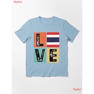 ธงชาติไทย ฉันรักประเทศไทย Thailand Flag I Love Thailand Flag For Thai Pride Gift Essential T-Shirt  
