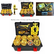 Beyblade Golden 8pcs Set Gyro Burst With Launcher Portable Storage Kids Box Gift