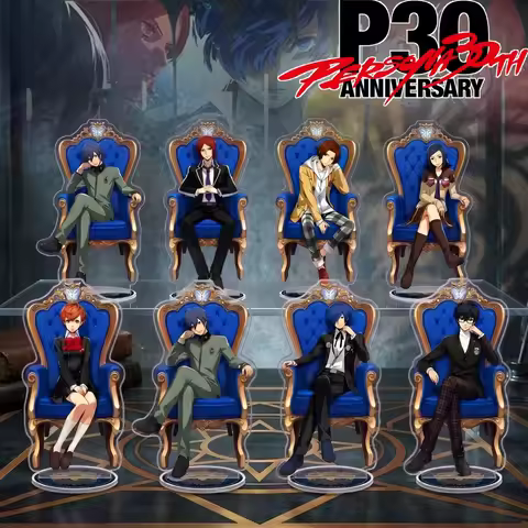 Persona 3 30th Anniversary Acrylic Stand Keychain Custom Makoto Yukari Junpei Mitsuru Akihiko Anime 