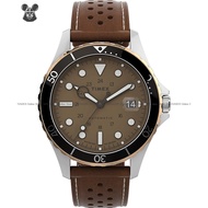 TIMEX TW2V41500 Men's Analog Watch Navi XL Automatic 41mm 24-hours Leather Strap Brown *Original