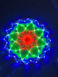 iriver 2022 Parol 12 Stars Eye-Dazzling Christmas Parol/Lantern Flower Design Christmas Tree Decorat