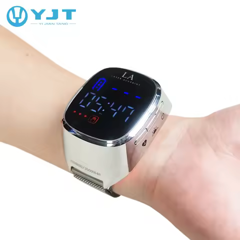 New Arrival Heart Rate Monitor Wrist Laser Blood Pressure Monitor Digital Blood Glucose Watch for Ho