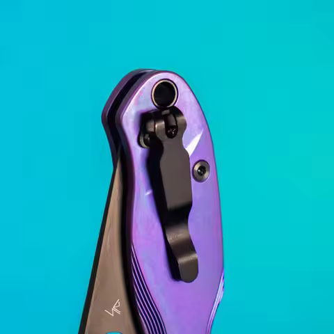11 Types Titanium Material Knife Pocket Clip Clamp for Spyderco / Benchmade Knives C81 Para3 C10 C11